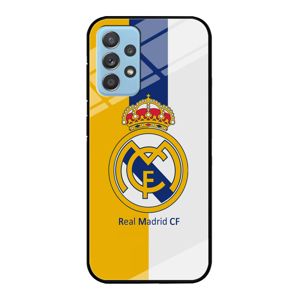 Real Madrid Yellow and Blue Line Samsung Galaxy A52 Case