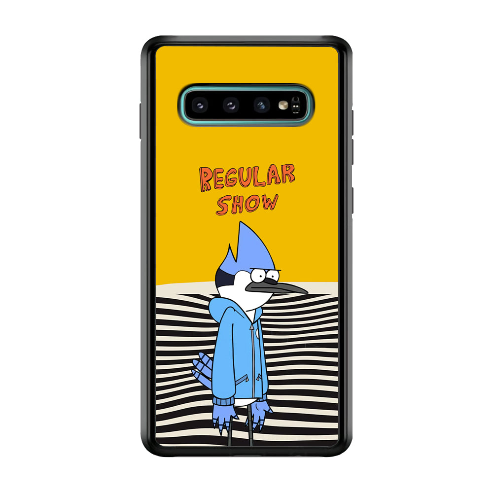 Regular Show Mordecai Hard Day Samsung Galaxy S10 Case