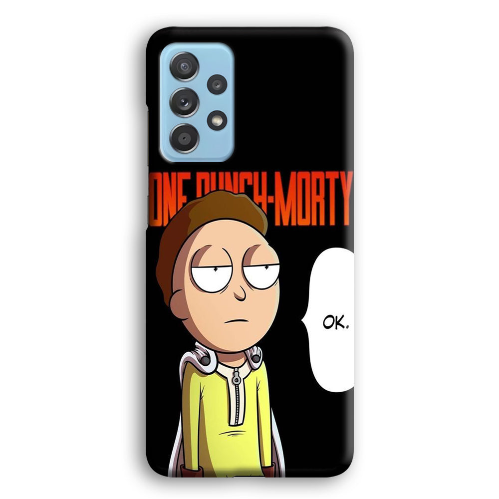 Rick And Morty One Touch Morty Samsung Galaxy A52 Case