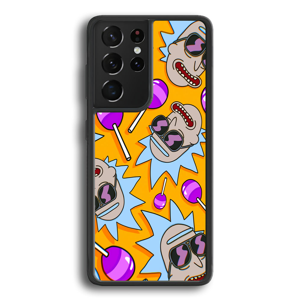 Rick Lolipop Doodle Samsung Galaxy S21 Ultra Case - Carneyforia