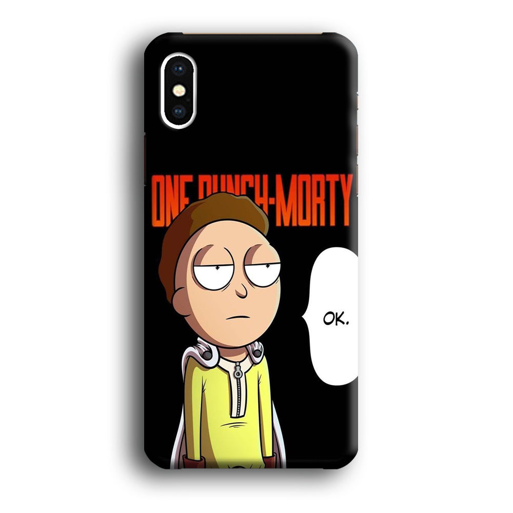 Rick And Morty One Touch Morty iPhone XS MAX Case