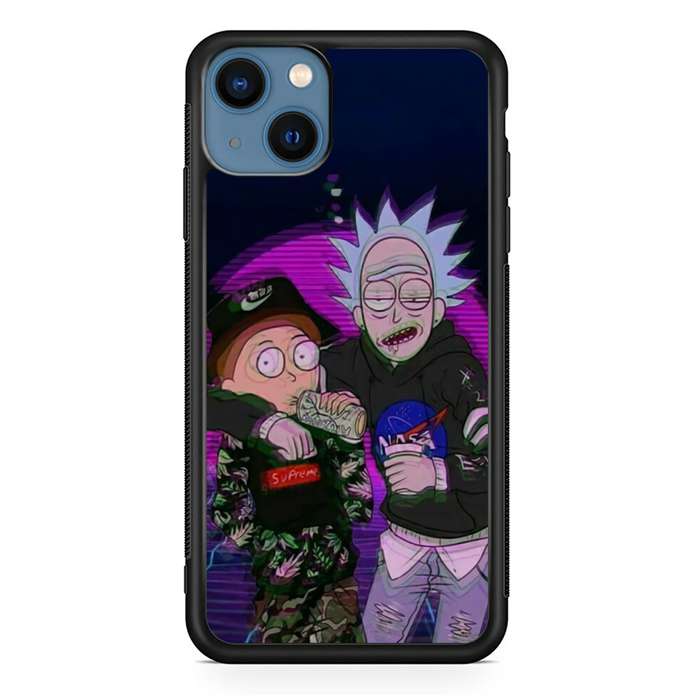 Rick and Morty Hypebeast iPhone 13 Case