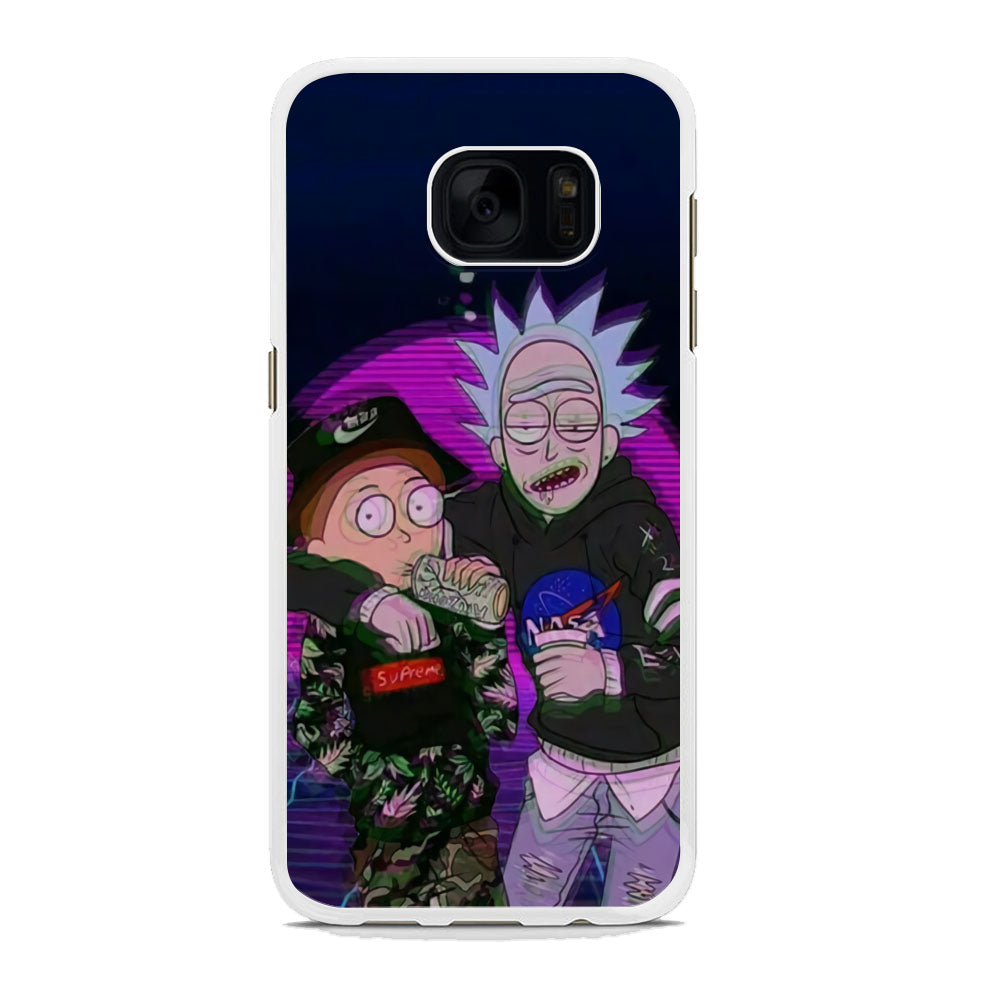 Rick and Morty Hypebeast Samsung Galaxy S7 Edge Case