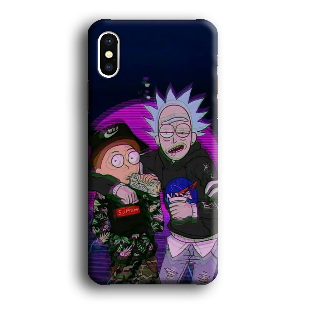 Rick and Morty Hypebeast iPhone XS Case