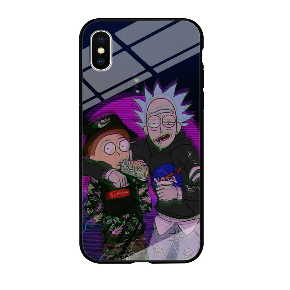 Rick and Morty Hypebeast iPhone XS Case