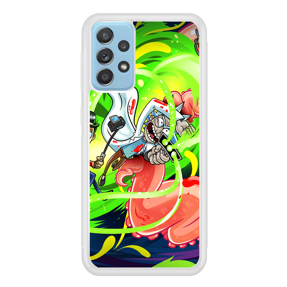 Rick and Morty Flying Shooter Samsung Galaxy A52 Case