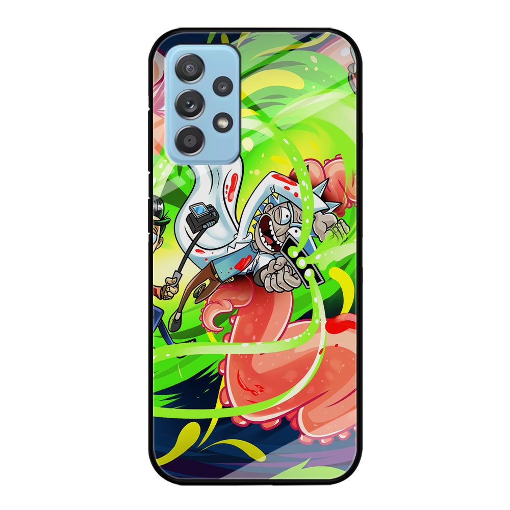 Rick and Morty Flying Shooter Samsung Galaxy A52 Case
