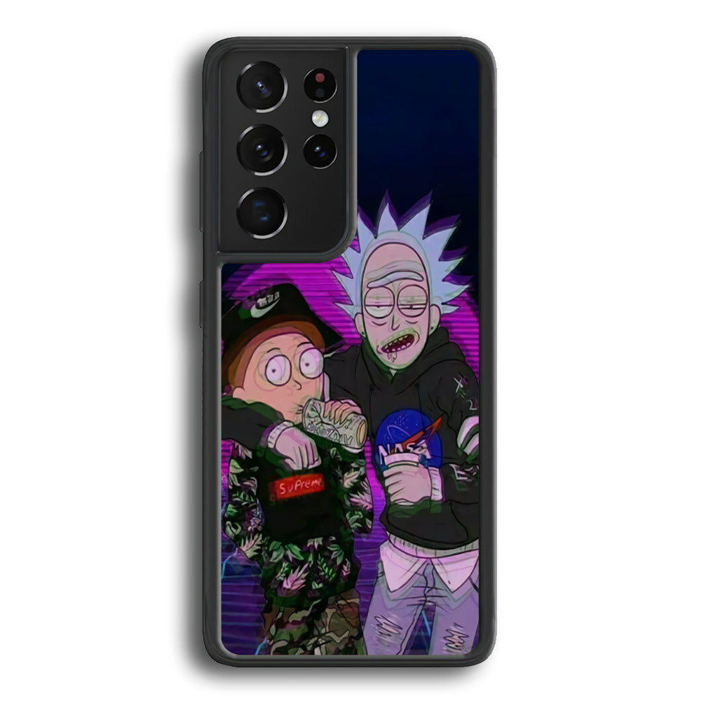 Rick and Morty Hypebeast Samsung Galaxy S21 Ultra Case - Carneyforia