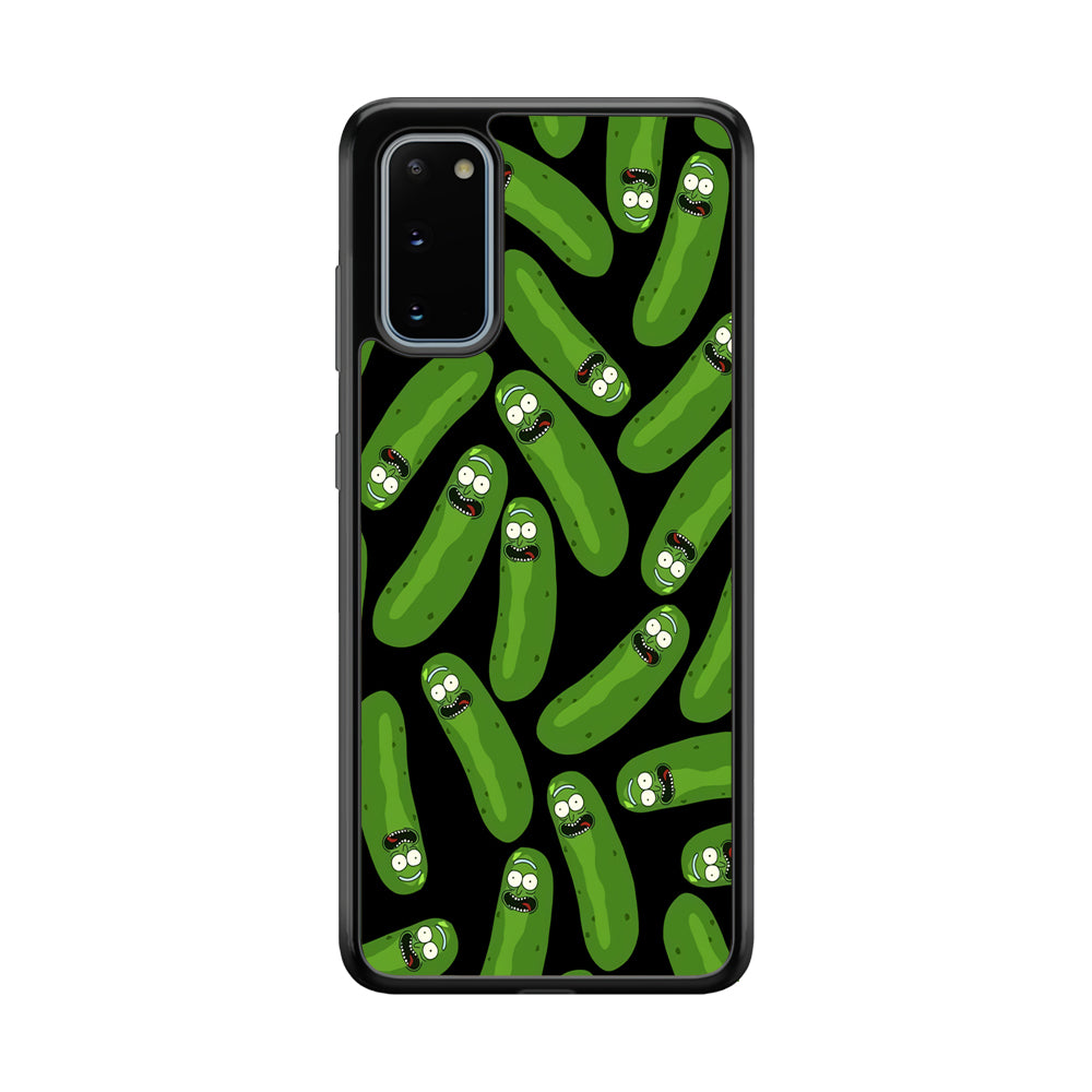 Rick and Morty Patern Pickle Samsung Galaxy S20 Case