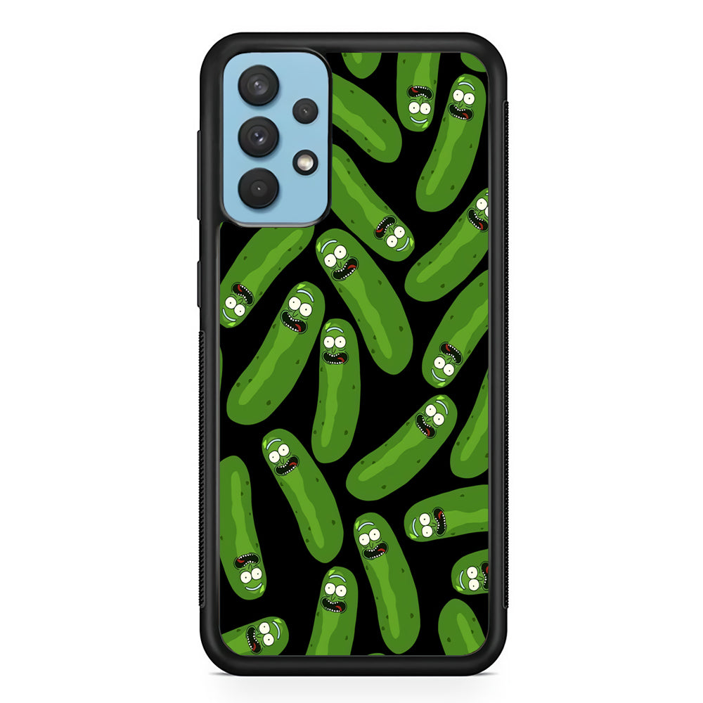 Rick and Morty Patern Pickle Samsung Galaxy A32 Case