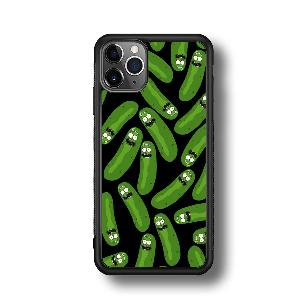 Rick and Morty Patern Pickle iPhone 11 Pro Max Case