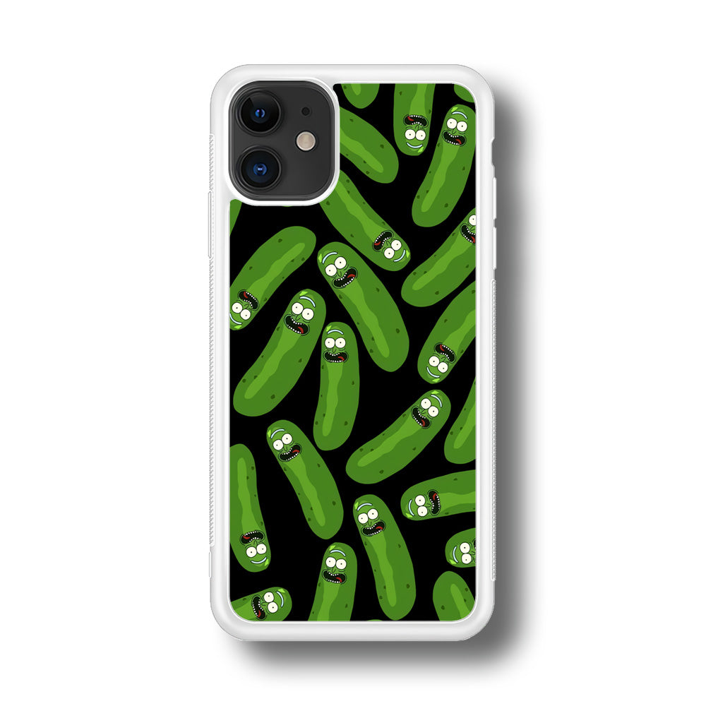 Rick and Morty Patern Pickle iPhone 11 Case
