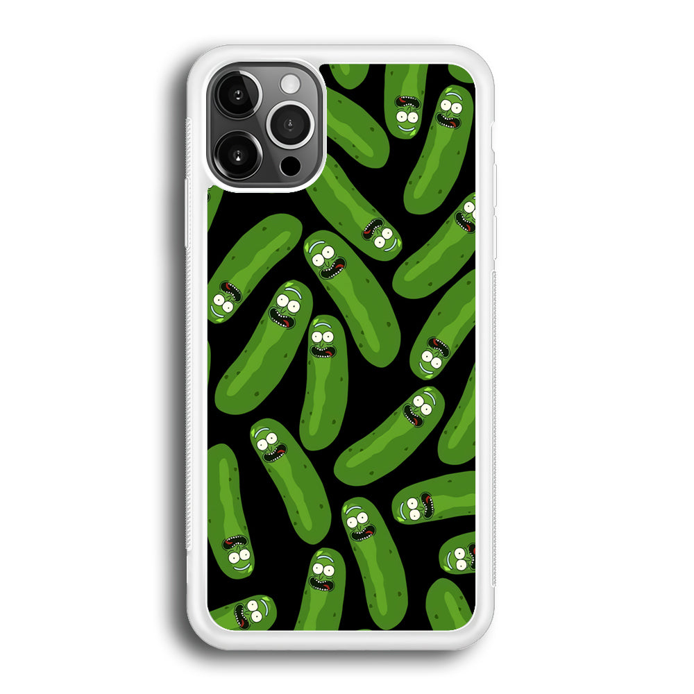 Rick and Morty Patern Pickle iPhone 12 Pro Case
