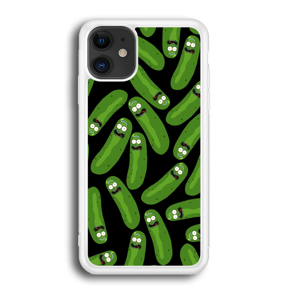 Rick and Morty Patern Pickle iPhone 12 Case