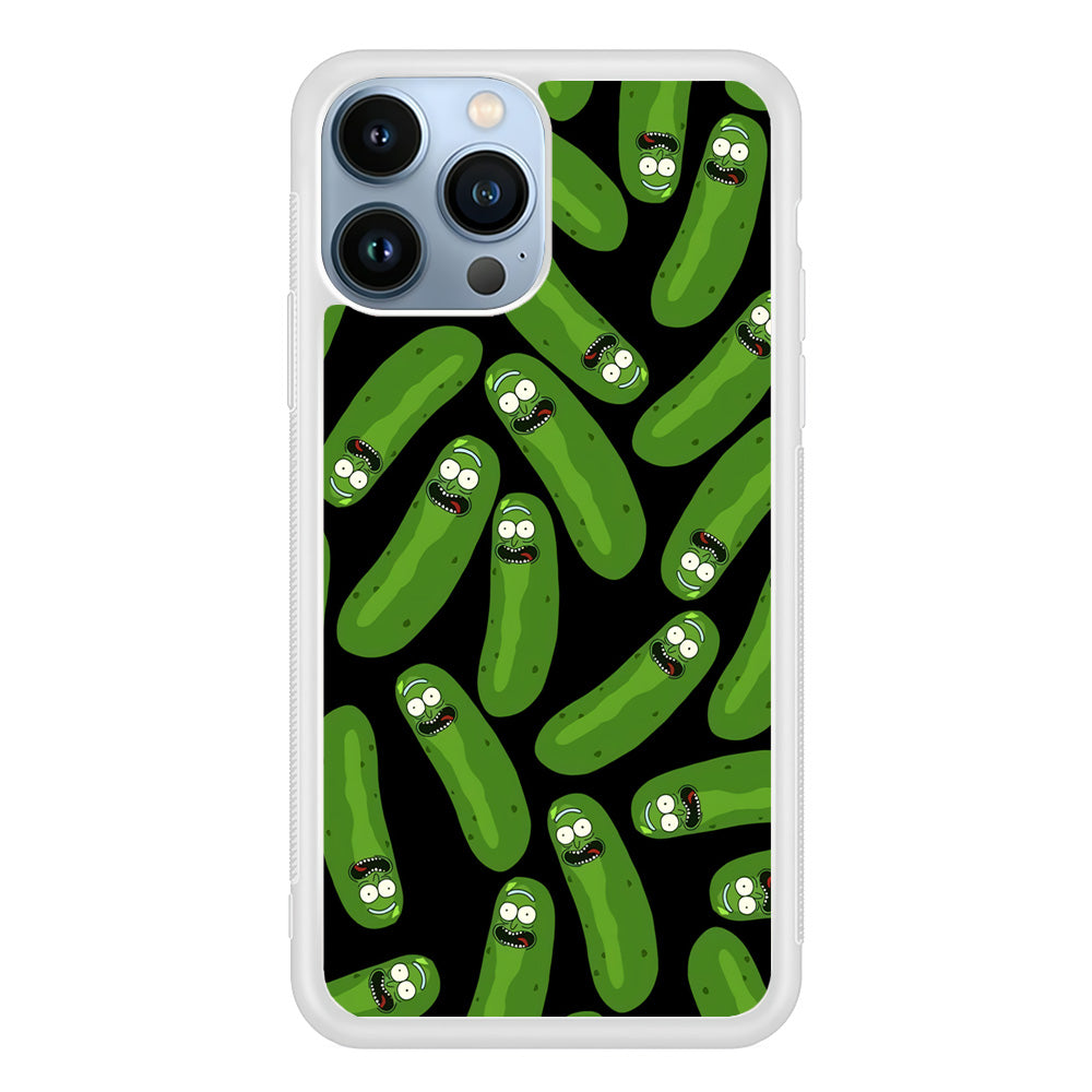 Rick and Morty Patern Pickle iPhone 13 Pro Max Case