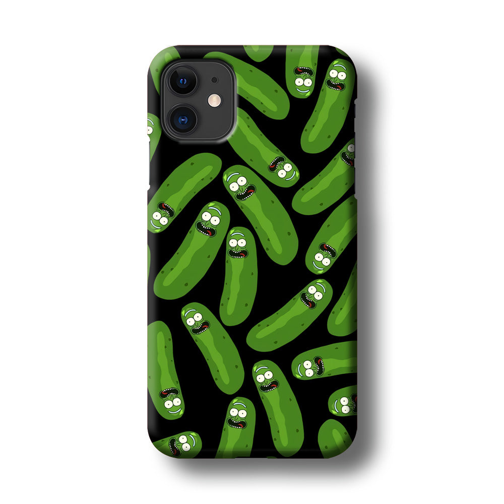 Rick and Morty Patern Pickle iPhone 11 Case