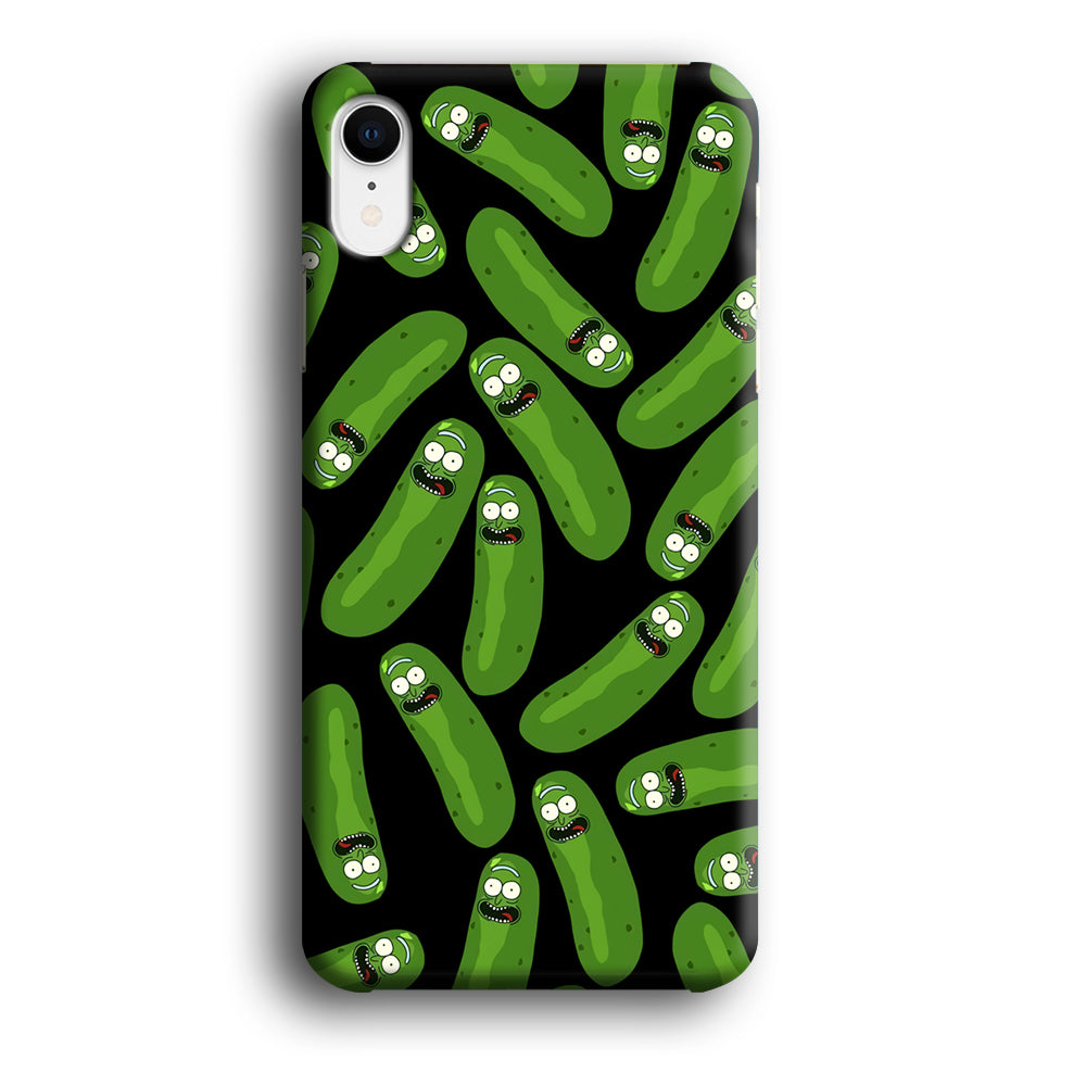 Rick and Morty Patern Pickle iPhone XR Case