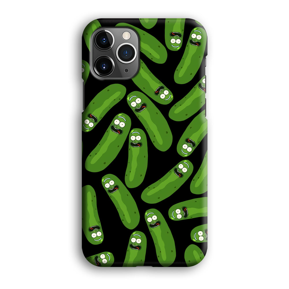 Rick and Morty Patern Pickle iPhone 12 Pro Case