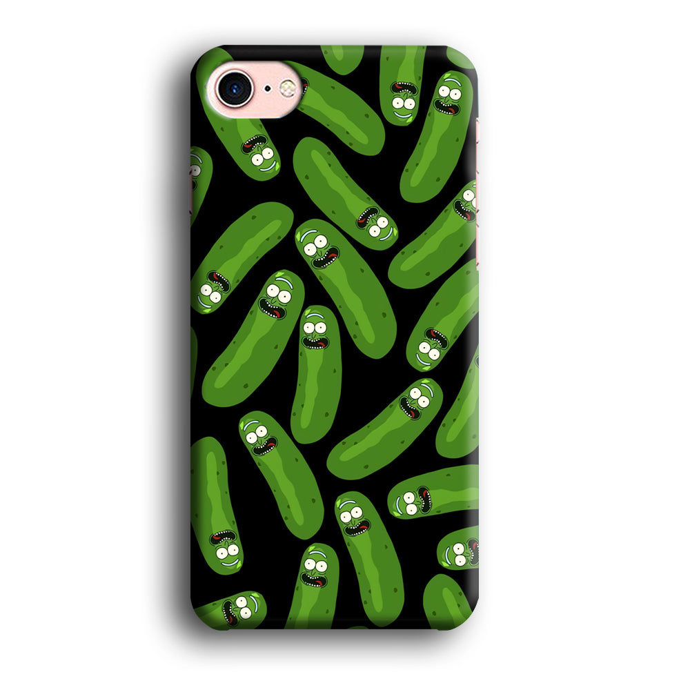 Rick and Morty Patern Pickle iPhone 8 Case