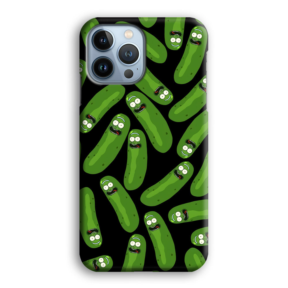 Rick and Morty Patern Pickle iPhone 13 Pro Max Case