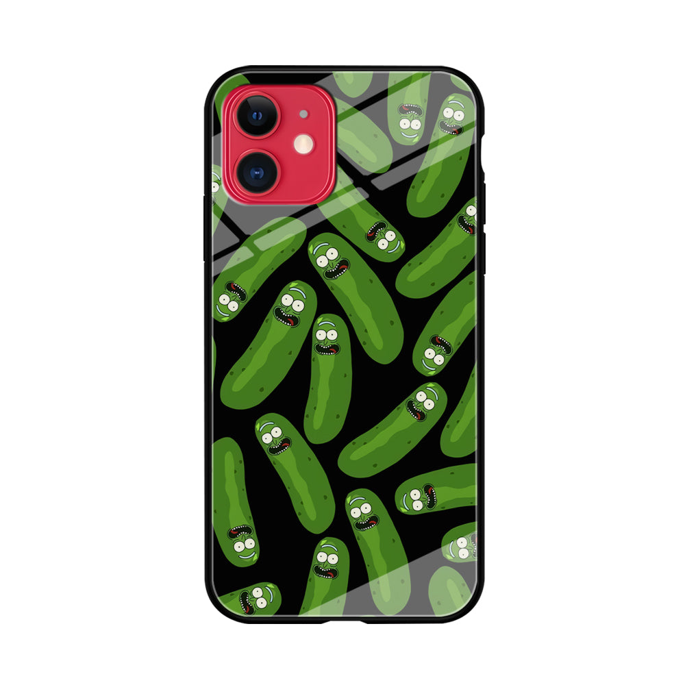 Rick and Morty Patern Pickle iPhone 11 Case