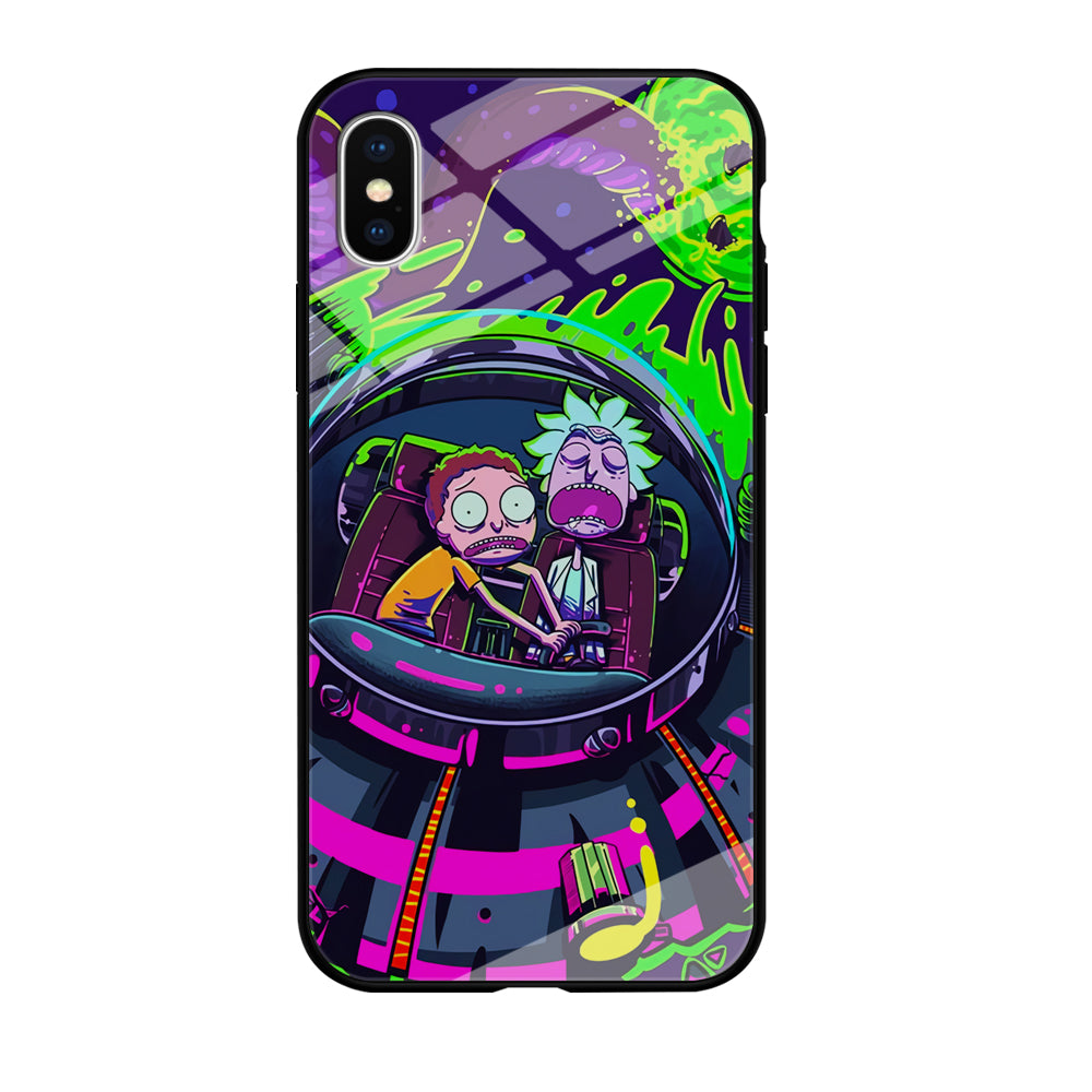 Rick and Morty Space Gate iPhone X Case