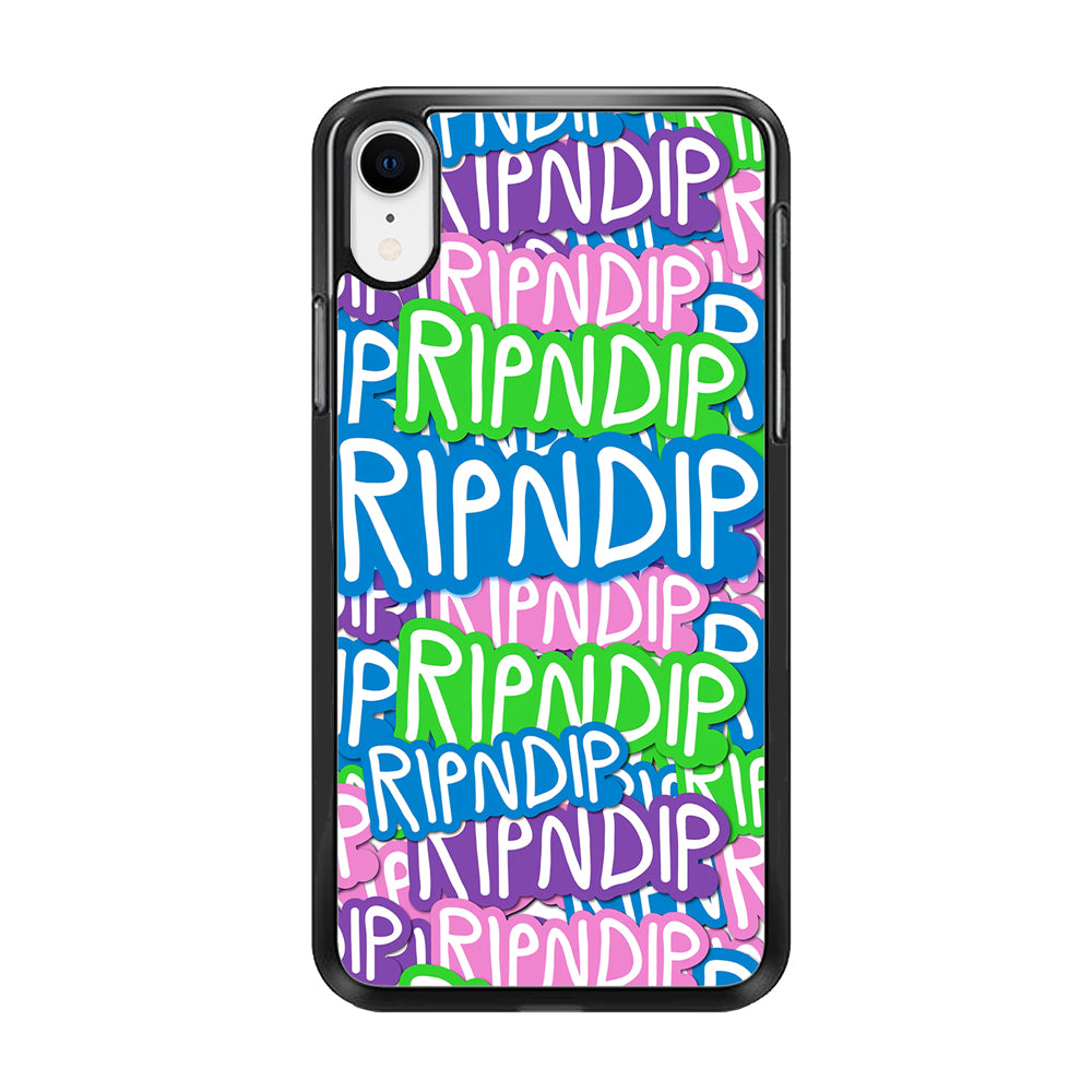 Rip N Dip Colour Of Words iPhone XR Case - Carneyforia