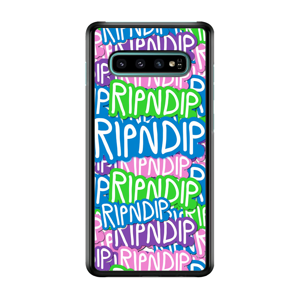 Rip N Dip Colour Of Words Samsung Galaxy S10 Case - Carneyforia