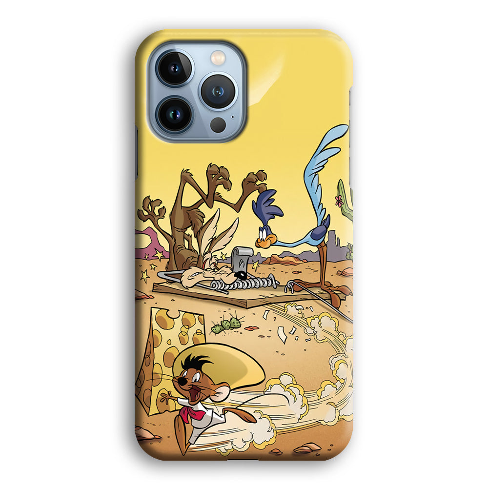 Road Runner Wile E Coyote Trapped iPhone 13 Pro Max Case