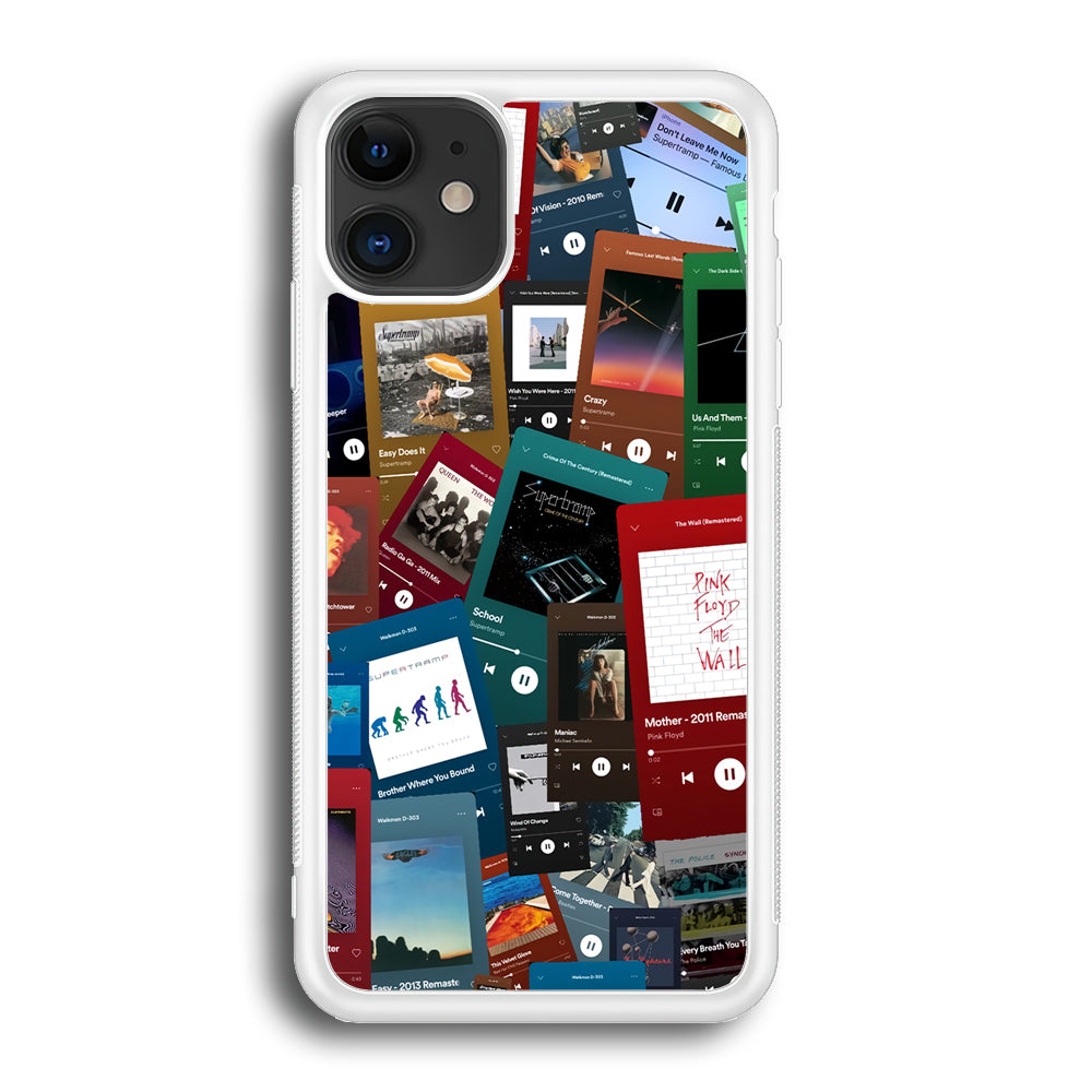 Rock's Song Playlist Collage iPhone 12 Case