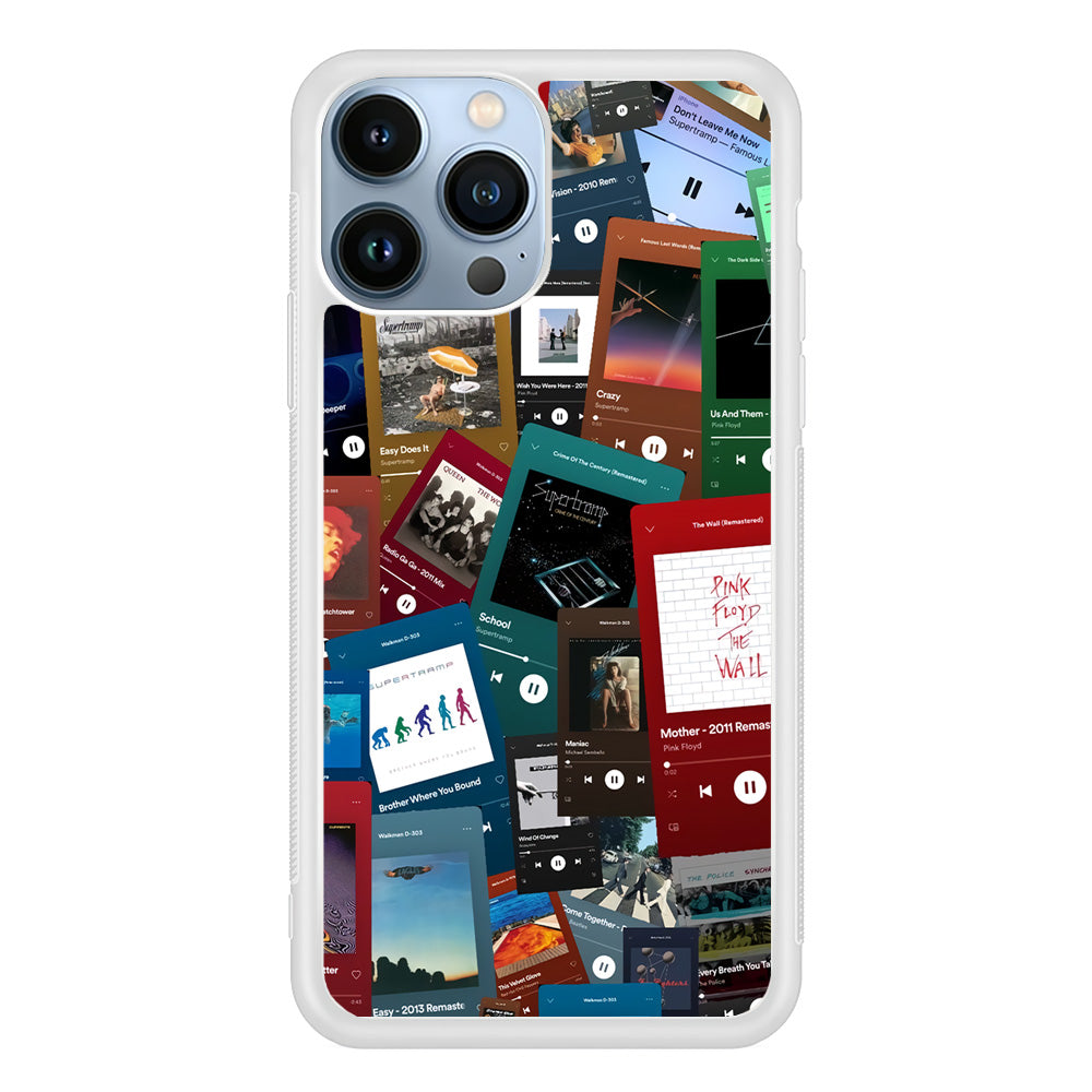 Rock's Song Playlist Collage iPhone 13 Pro Max Case