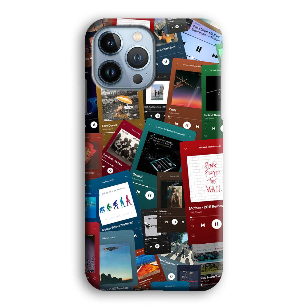 Rock's Song Playlist Collage iPhone 13 Pro Max Case