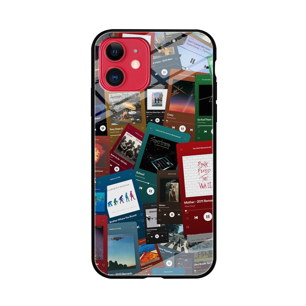 Rock's Song Playlist Collage iPhone 11 Case