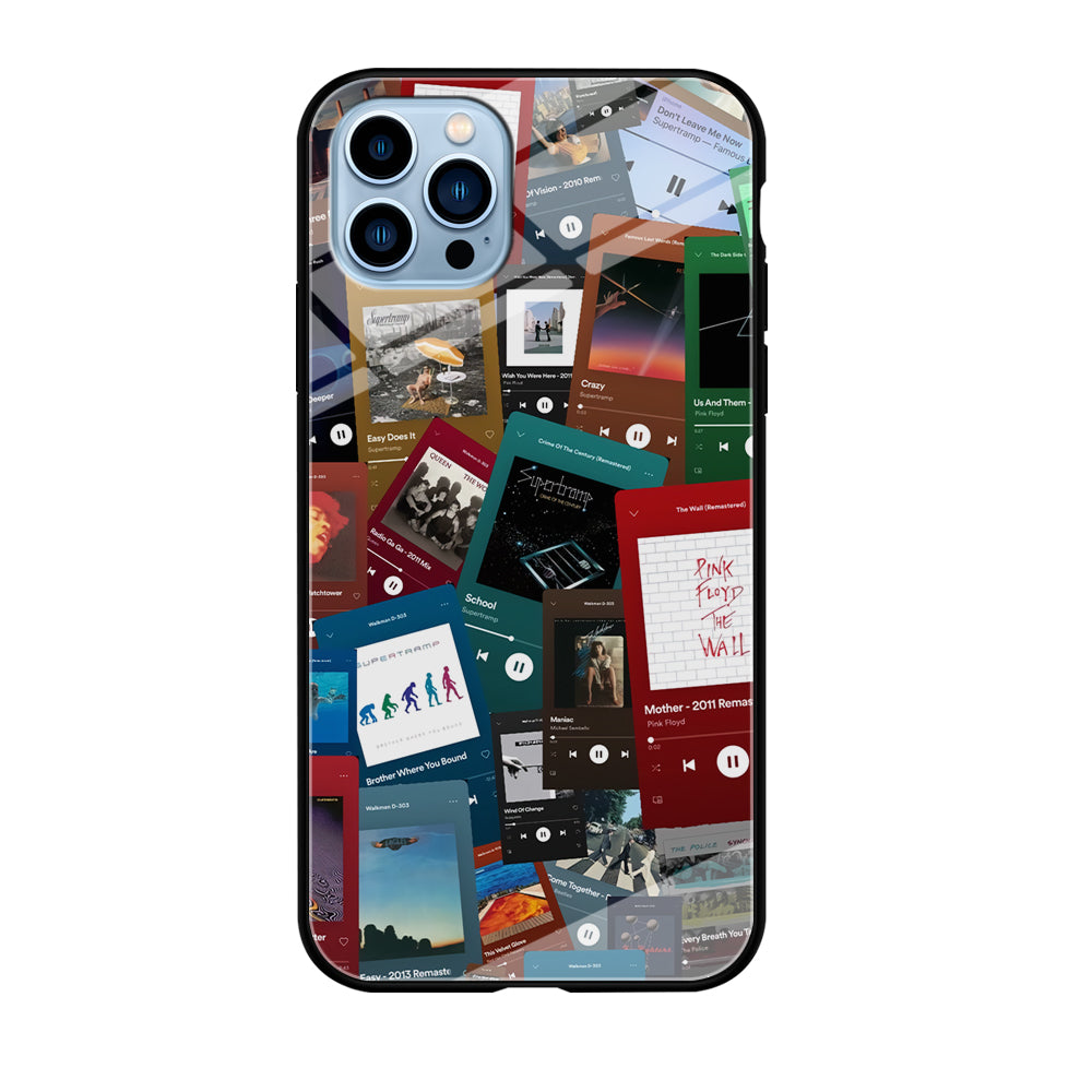 Rock's Song Playlist Collage iPhone 12 Pro Case