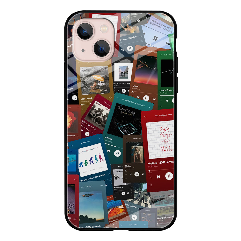 Rock's Song Playlist Collage iPhone 13 Case