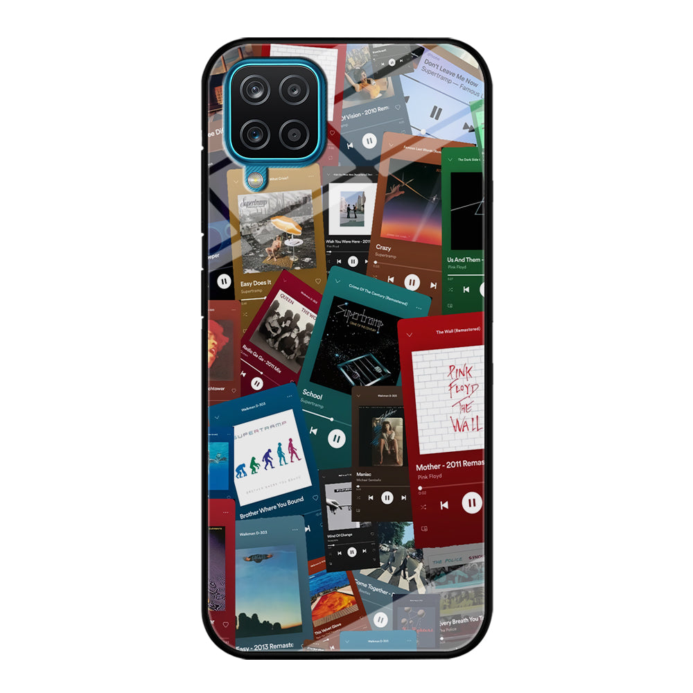 Rock's Song Playlist Collage Samsung Galaxy A12 Case