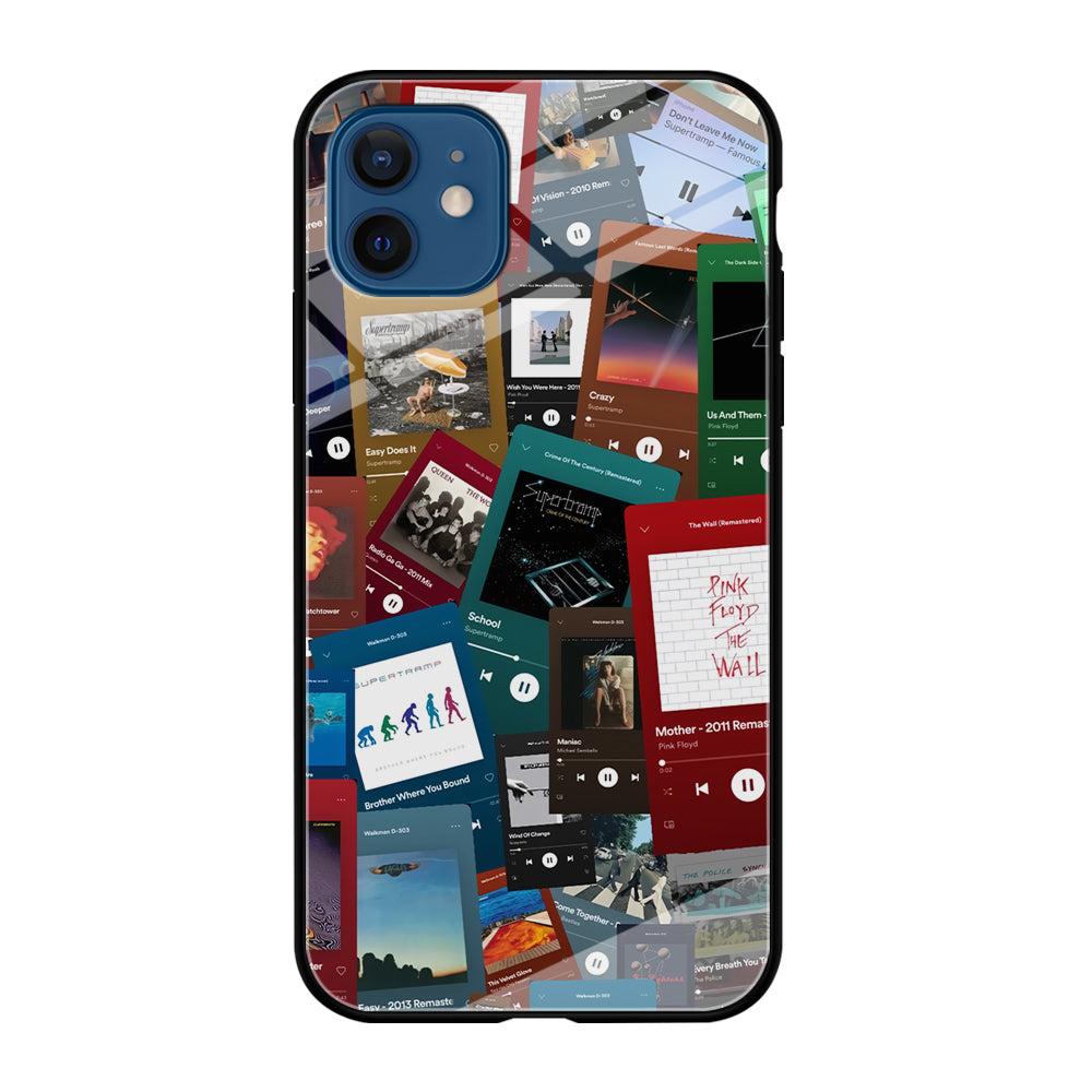 Rock's Song Playlist Collage iPhone 12 Case