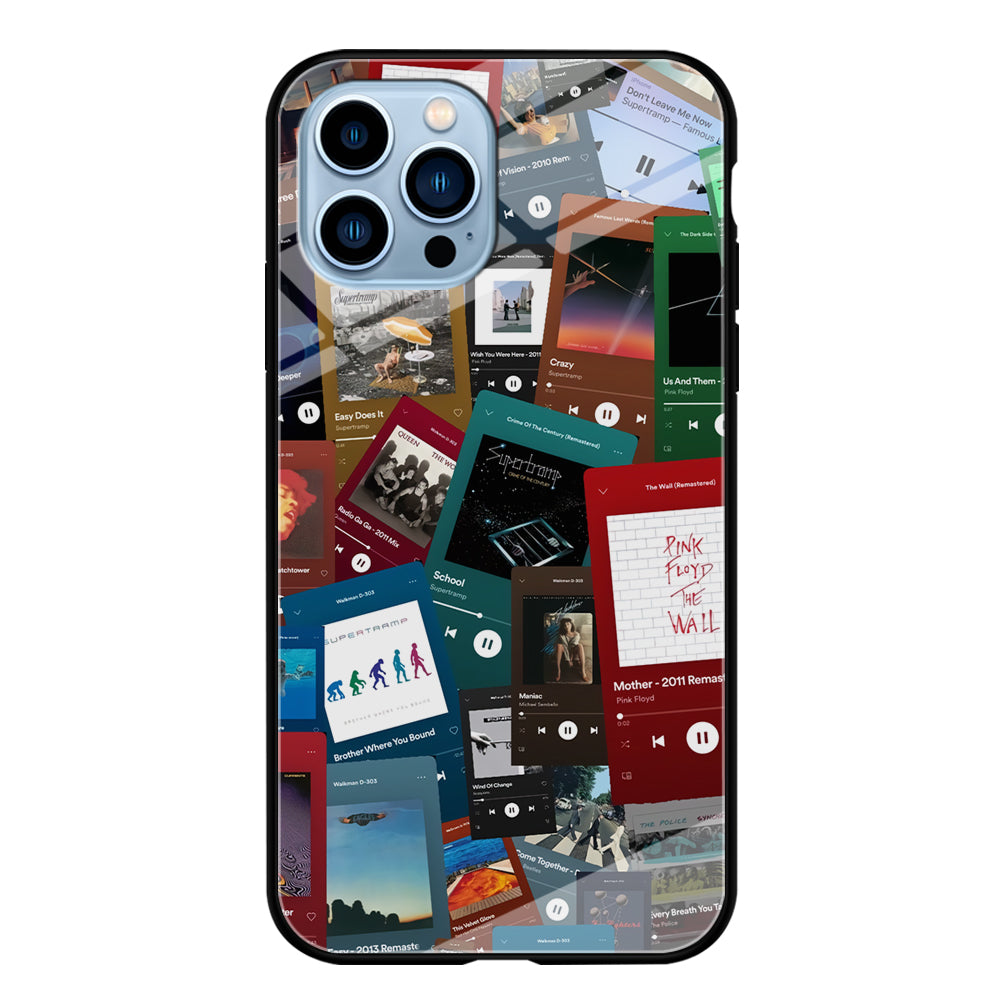 Rock's Song Playlist Collage iPhone 13 Pro Max Case