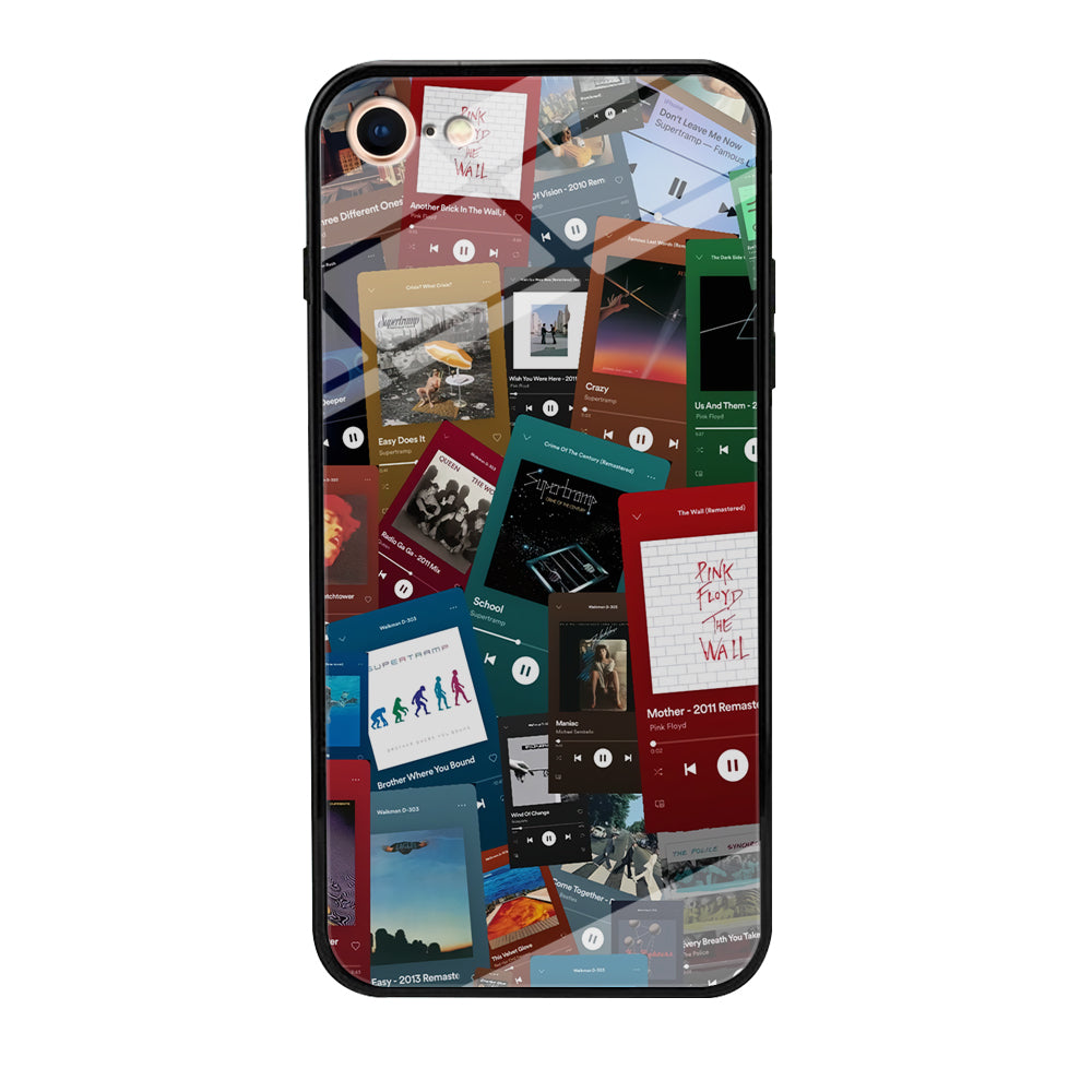 Rock's Song Playlist Collage iPhone 7 Case