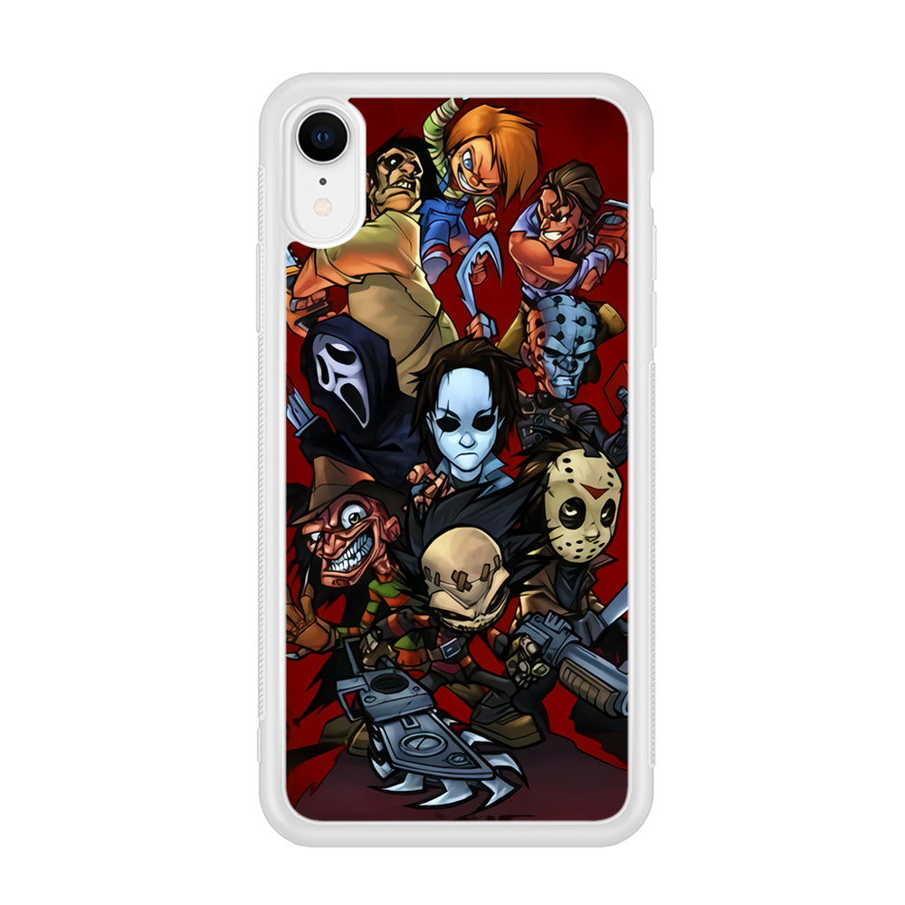 Scream Movie Collage Character iPhone XR Case