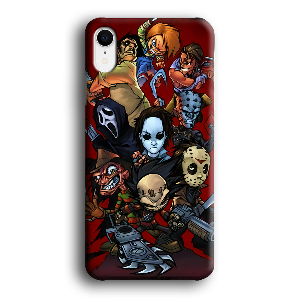 Scream Movie Collage Character iPhone XR Case