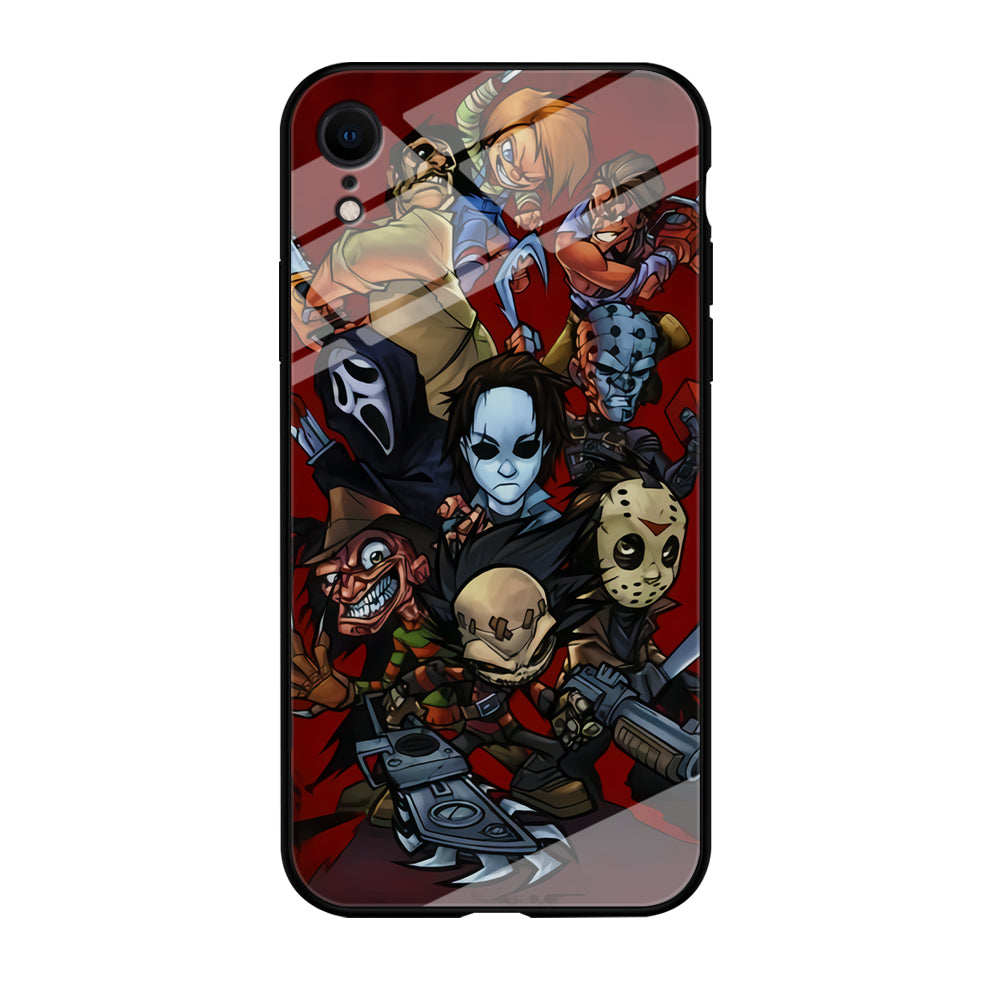 Scream Movie Collage Character iPhone XR Case