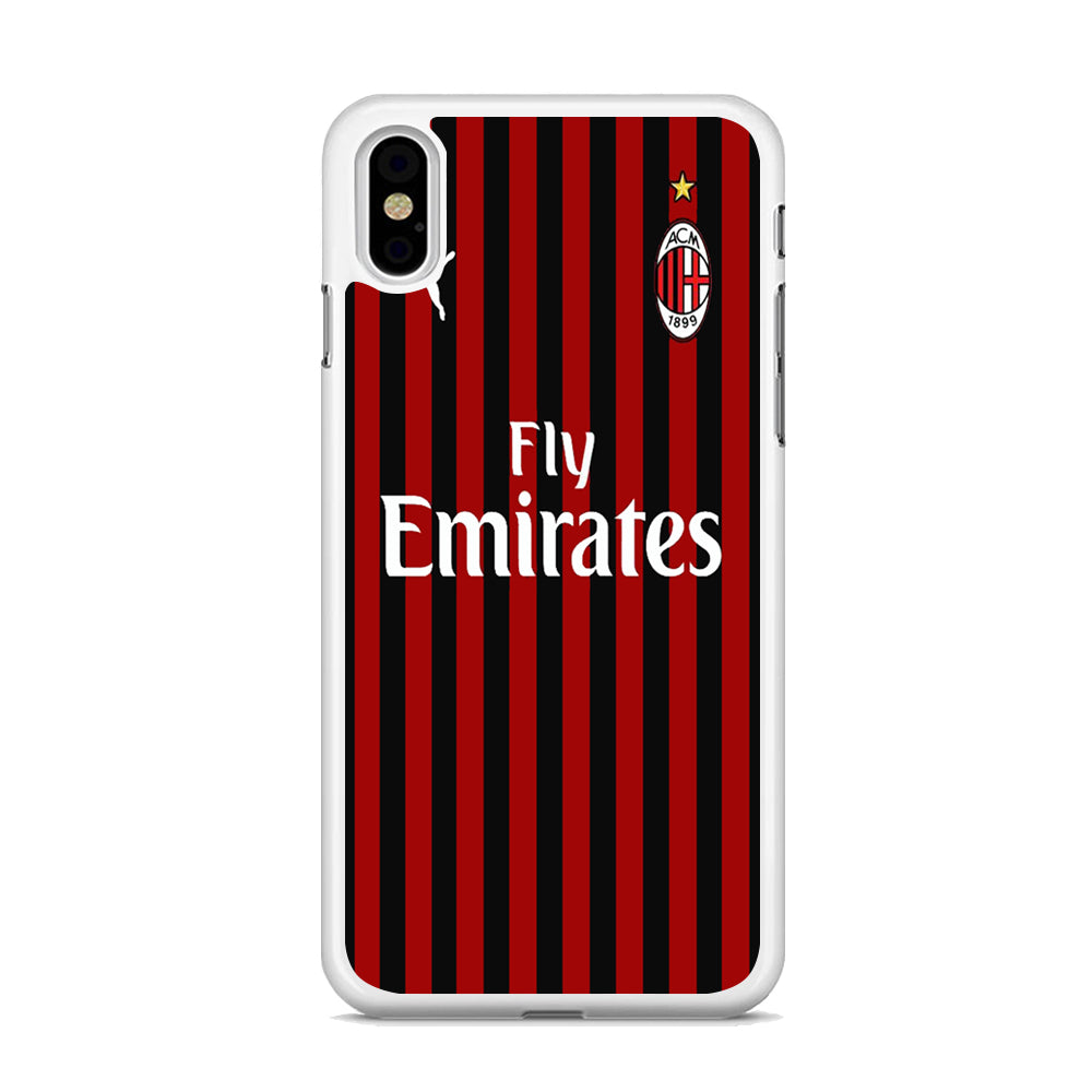 Serie A AC Milan Jersey iPhone XS MAX Case