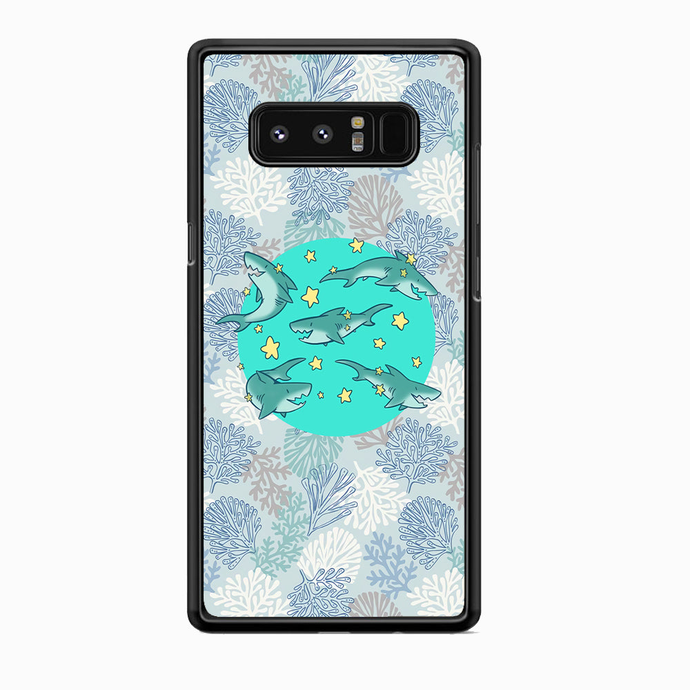 Shark Spin in The Sea Samsung Galaxy Note 8 Case