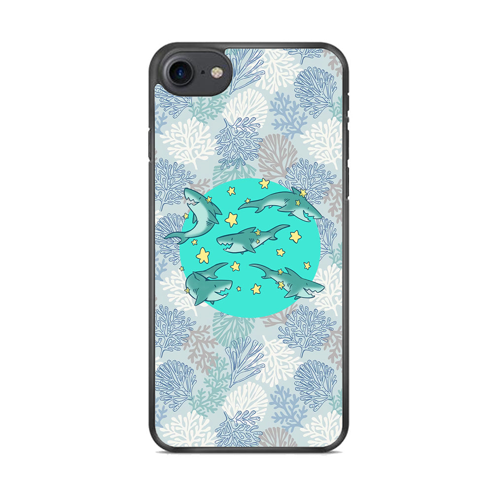 Shark Spin in The Sea iPhone 8 Case