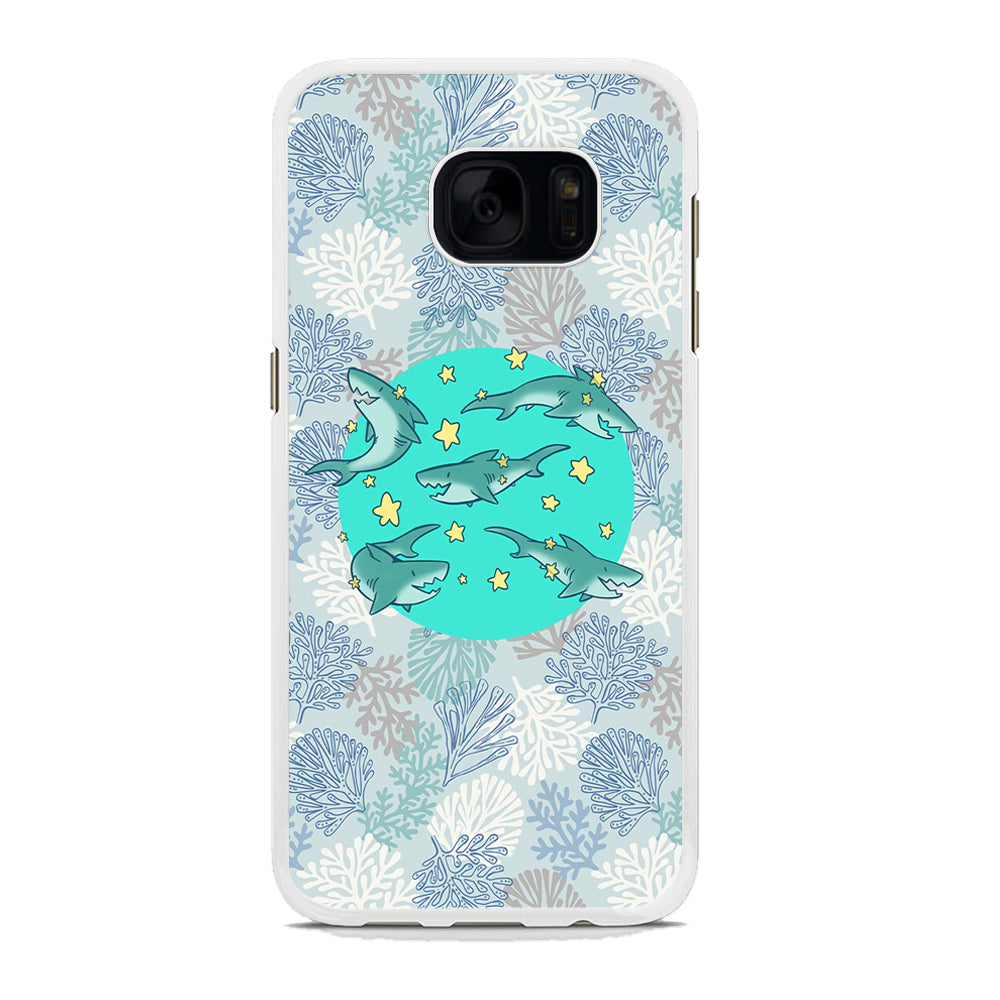 Shark Spin in The Sea Samsung Galaxy S7 Edge Case