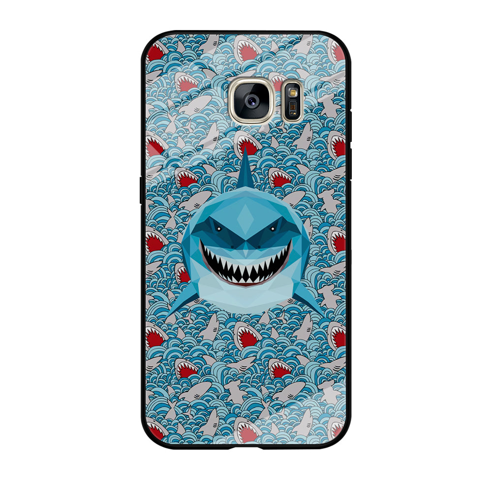 Shark, The Predator's Smile Samsung Galaxy S7 Edge Case