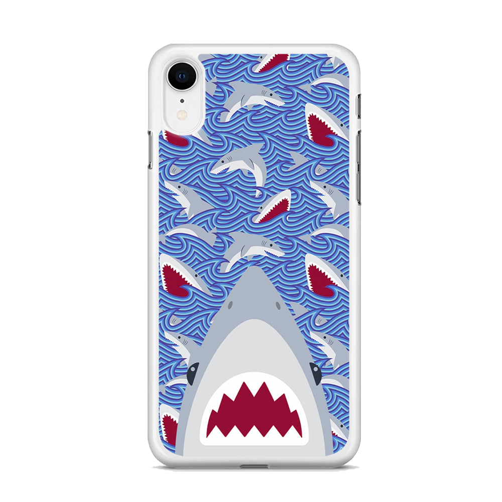 Shark in Sea Surface iPhone XR Case