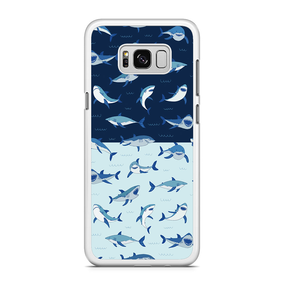 Sharks on The Layer of Ocean Samsung Galaxy S8 Case