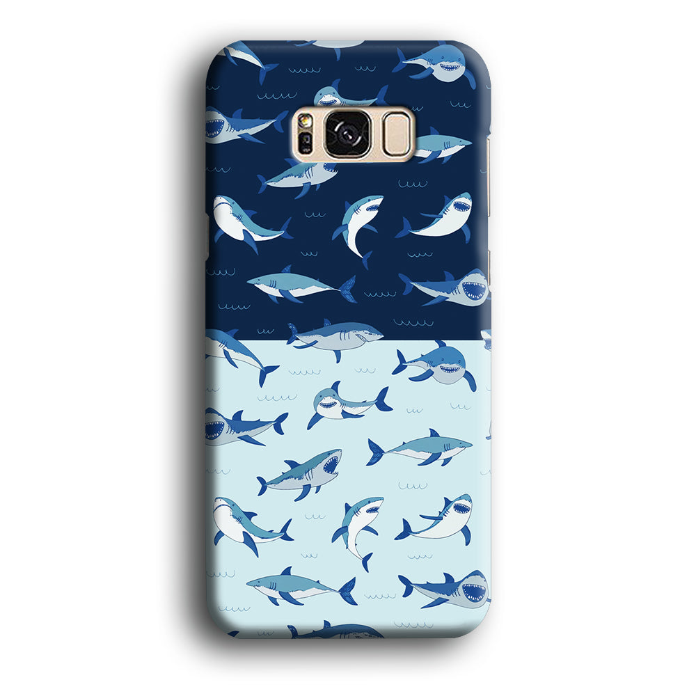 Sharks on The Layer of Ocean Samsung Galaxy S8 Case